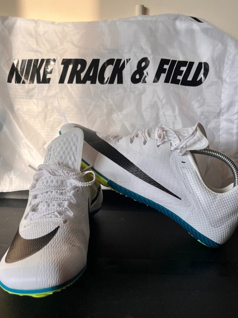 Nike Zoom Rival Sprint Track Field Spikes Mens Size 8 White FZ9663-102 NEW